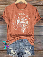 All Lights Turned Off Can Be Turned On Wildflowers You Matter Mental Health Awareness T-shirt Orange / S