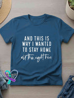 All This Right Here Art Casual T-Shirt Blue / S