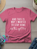 All This Right Here Art Casual T-Shirt Pink / S