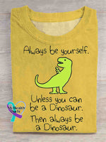 Always be Yourself Bloom Art T-shirt Yellow / S