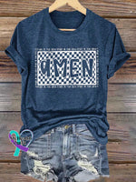 Amen Trust In The Lord Retro Christian Religious Bible Verse Jesus T-Shirt Blue / S