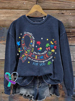 Autism Awareness Casual Sweatshirt Blue / S
