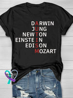 Autism Awareness Flag Printing T-Shirt Black / S