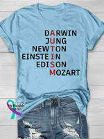 Autism Awareness Flag Printing T-Shirt Blue / S