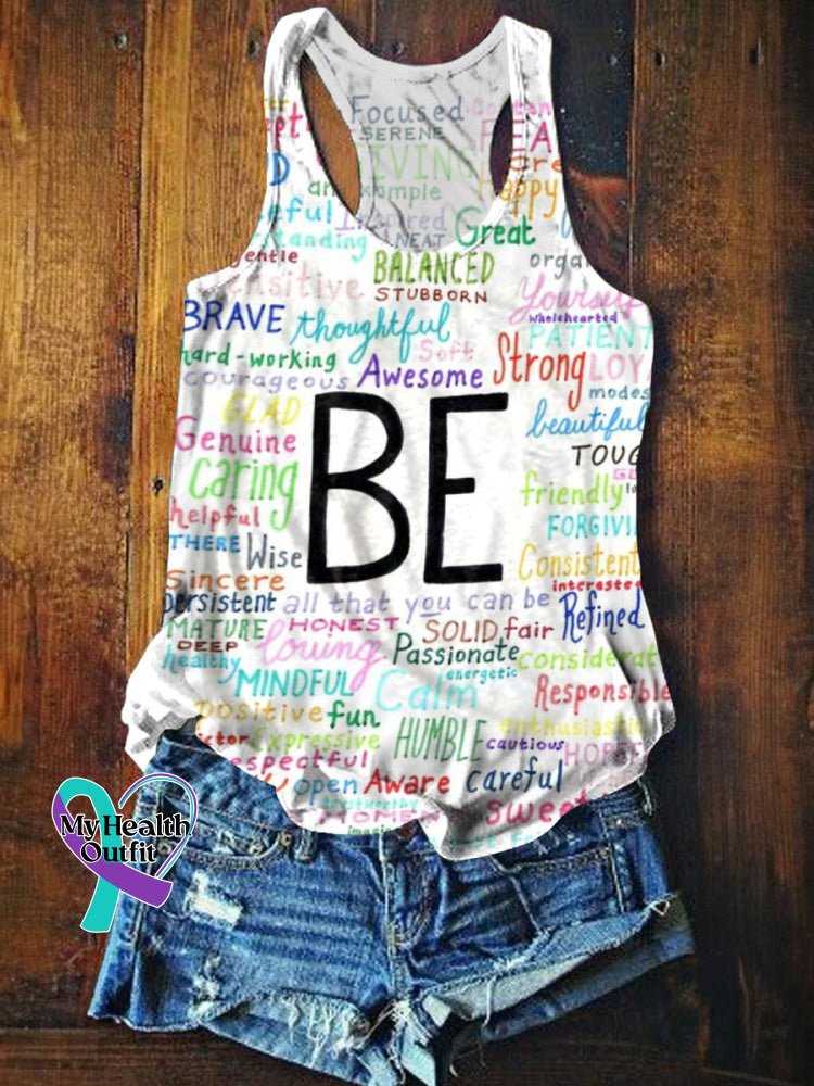 Be Everything Printed Casual Tank Top Multicolor / S