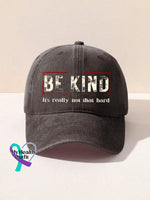 Be Kind It’s Really Not That Hard Art Pattern Casual Print Hats Coffee / Onesize