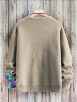 Be Kind It’s Really Not That Hard Art Pattern Print Casual Knit Pullover Sweater