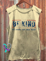 Be Kind It’s Really Not That Hard Art Print Casual Shirt Yellow / S