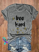 Be Kind Unisex Printed T-Shirt Grey / S