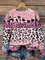 Breast Cancer Awareness Casual Cotton Sweatshirt Multicolor / S