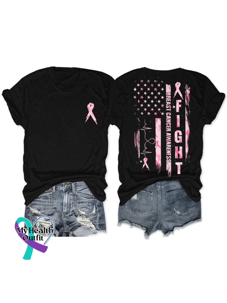 Breast Cancer Awareness T-Shirt Black / S