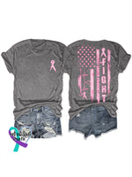 Breast Cancer Awareness T-Shirt Grey / S