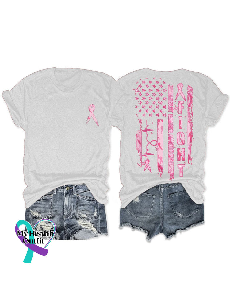 Breast Cancer Awareness T-Shirt White / S