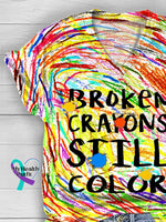 Broken Crayons Still Color Casual T-Shirt
