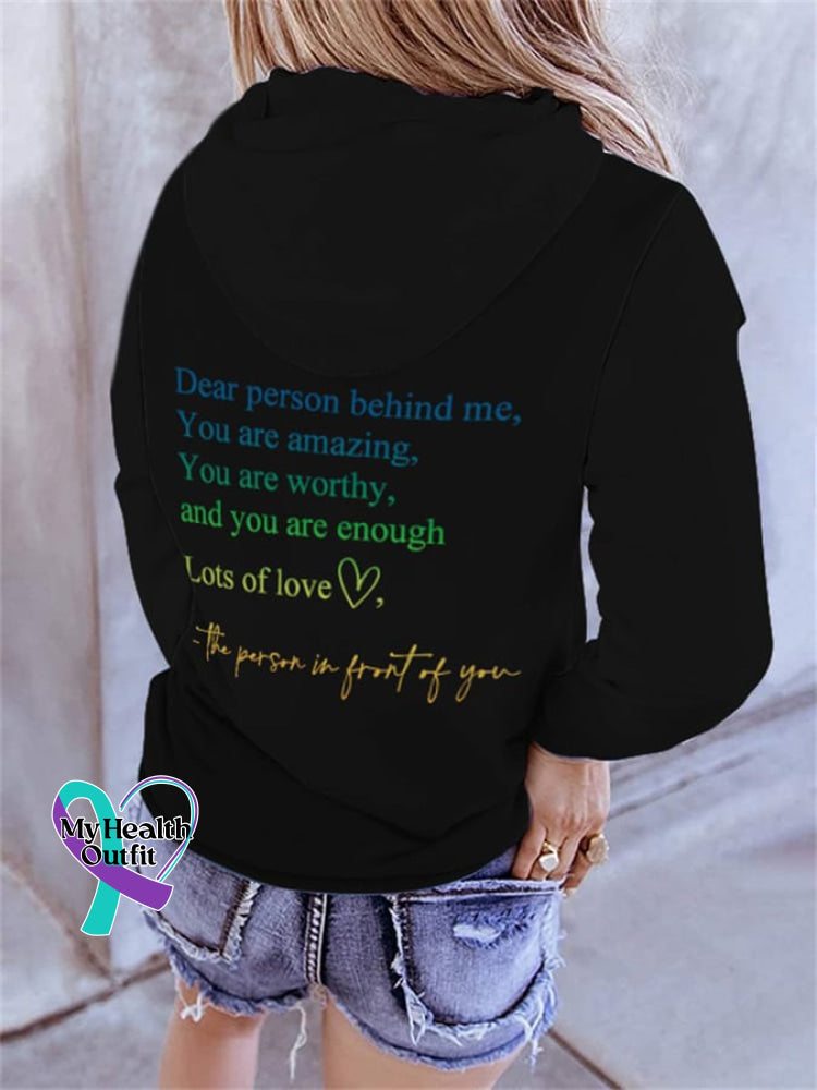 🔥Buy 3 Get 10% Off🔥Dear Person Behind Me You Are Amazing Matter Gradient Hoodie