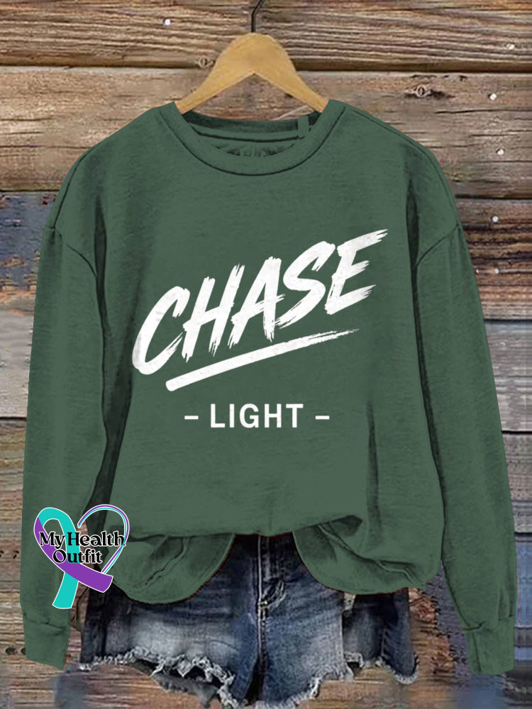 Chase Light Vintage Art Print Casual Sweatshirt Green / S