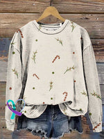Christmas Casual Cotton Sweatshirt Multicolor / S