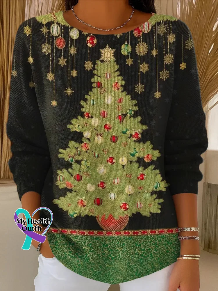 Christmas Casual Pullover Sweater Multicolor / S