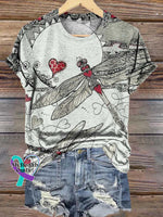 Dragonfly Heart T-shirt Multicolor / S