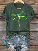 Dragonfly Tomorrow Needs You Mental Health Awareness You Matter T-shirt Green / S