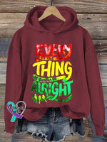 Every Little Thing Is Gonna Be Alright Art Print Casual Sweatshirt Red / S
