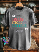 EVERY WORD MATTERS APHASIA T-shirt Grey / S