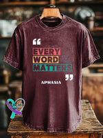 EVERY WORD MATTERS APHASIA T-shirt Red / S