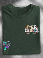 F*ck Cancer T-shirt Green / S