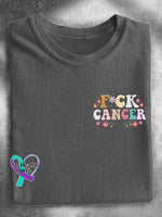 F*ck Cancer T-shirt Grey / S