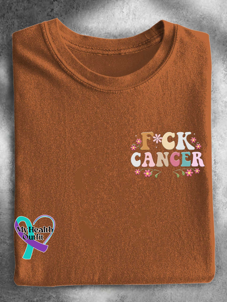 F*ck Cancer T-shirt Orange / S