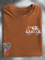 F*ck Cancer T-shirt Orange / S