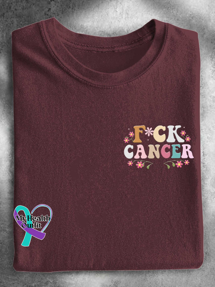 F*ck Cancer T-shirt Red / S