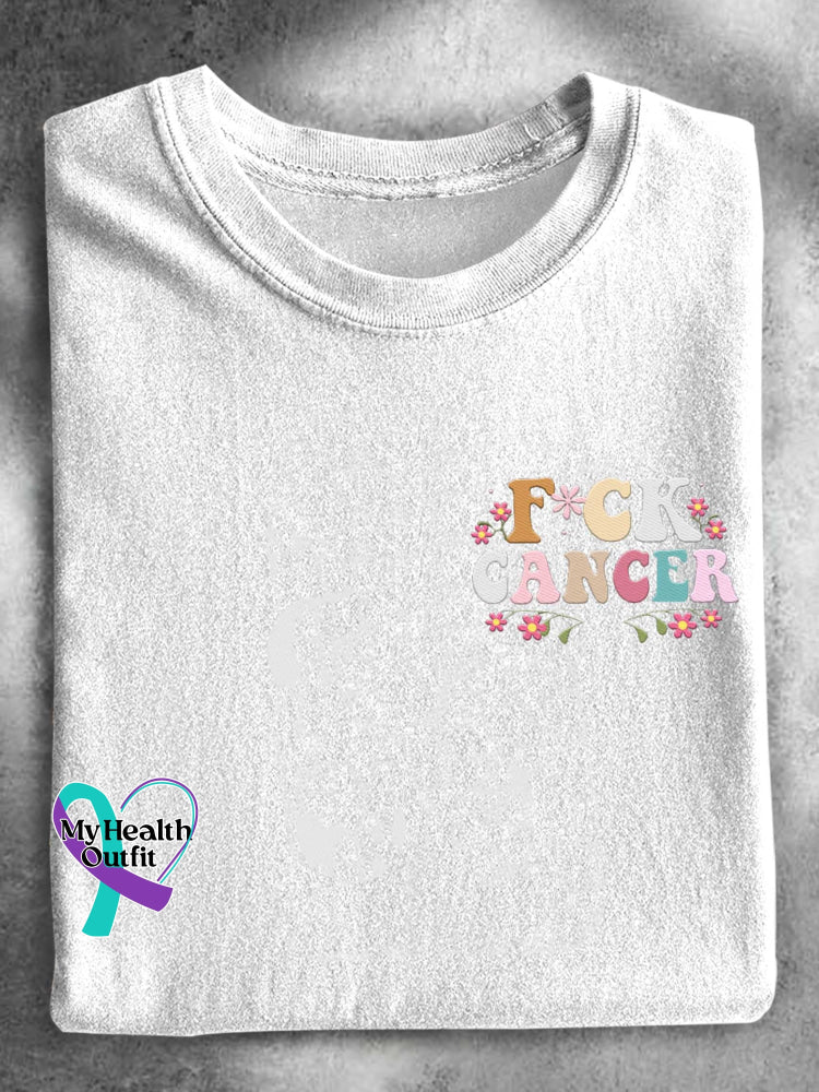 F*ck Cancer T-shirt White / S
