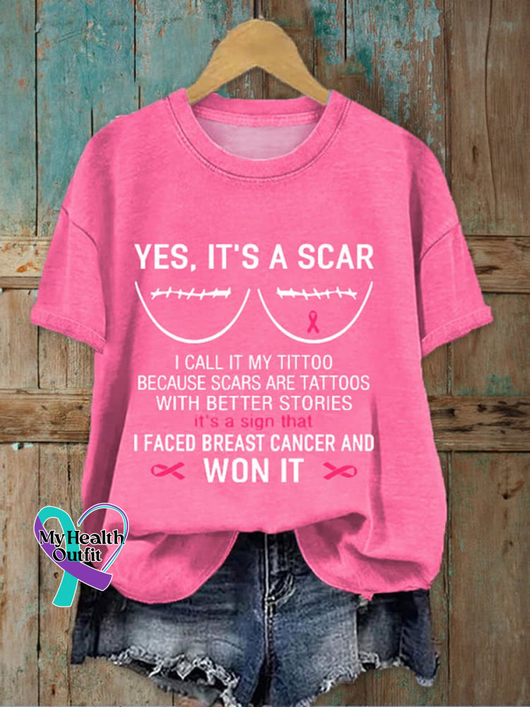 Fight Cancer Awareness T-Shirt As Shown / S