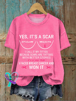 Fight Cancer Awareness T-Shirt As Shown / S