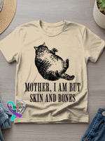 Funny Cat Art Print T-shirt Khaki / S