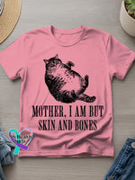 Funny Cat Art Print T-shirt Pink / S