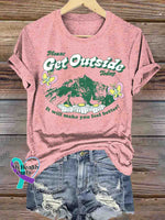 Get Outside Art T-shirt Pink / S