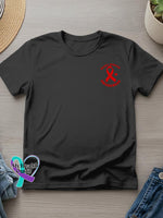 Heart Disease Awareness Art Casual T-Shirt Black / S