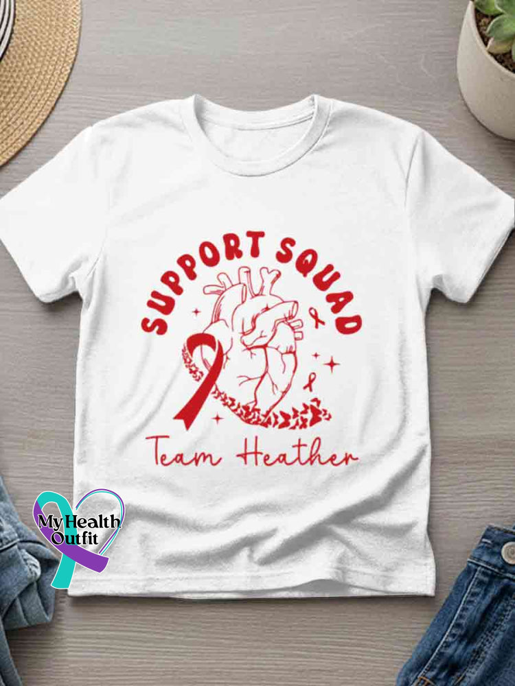 Heart Heathy Art Print T-shirt White / S