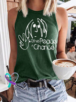 Hippie Women’s Printed Tank Top Green / S