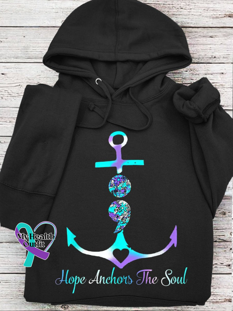 Hope Anchors The Soul Casual Hoodie Black / S