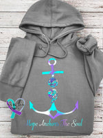 Hope Anchors The Soul Casual Hoodie Grey / S