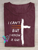 I Can’t But Know A Guy Letter Art Design T-Shirt Maroon / S