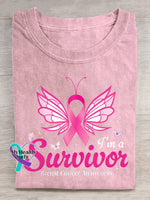 I ’m A Survivor Breast Cancer Awareness T-shirt LightPink / S