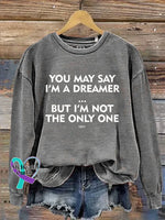 I’m Not The Only One Art Print Casual Sweatshirt Grey / S