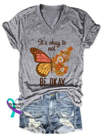 It’s Okay To Not Be Art Casual T-Shirt Grey / S