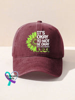 It’s Okay To Not Be Sunflower Mental Health Awareness Suicide Prevention Pattern Casual Print