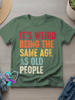 It’s Weird Funny Saying Art Print T-shirt Green / S