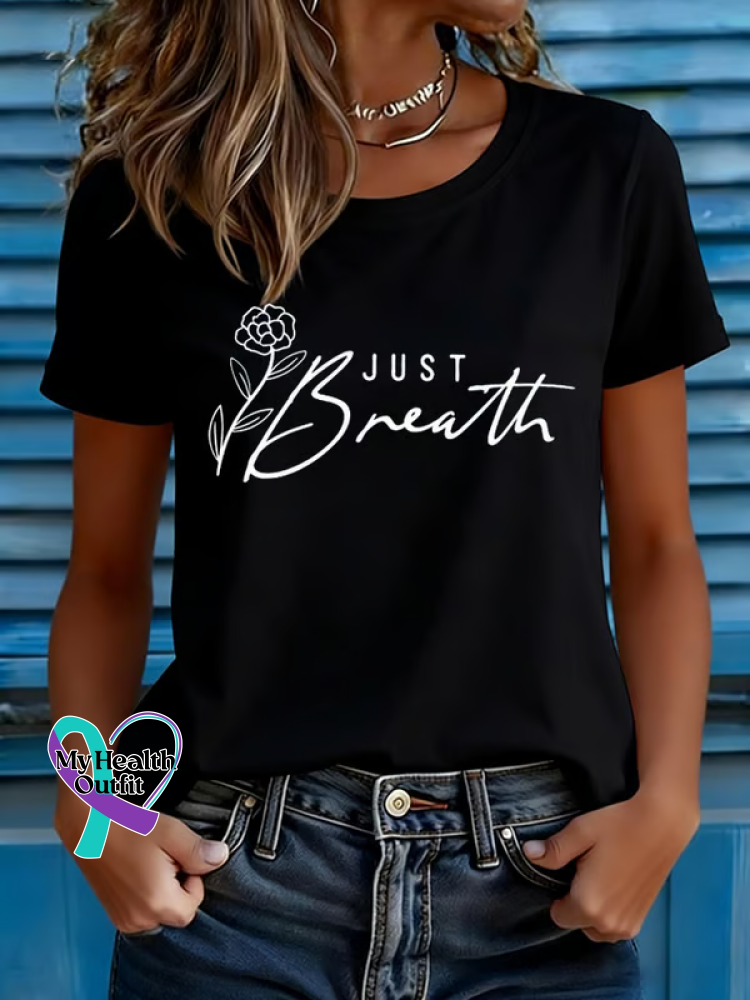 Just Breath T-shirt Black / S